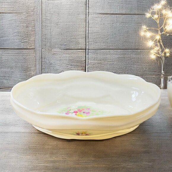 Donegal Parian China Fien Porcelain Irish Rose Vintage Dish Bowl Flower Pattern - Picture 1 of 14